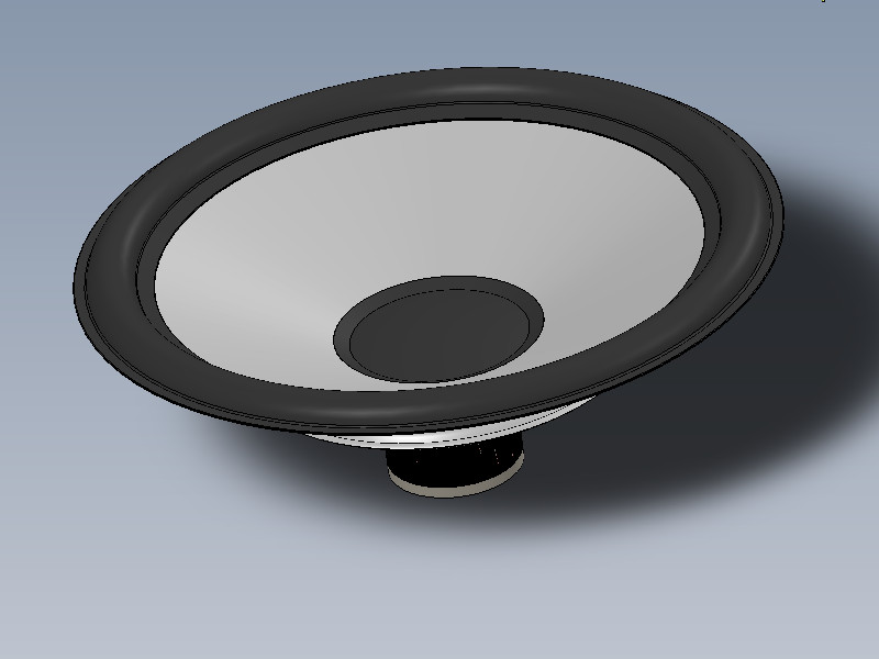 扬声器 3D模型SolidWorks三维设计图