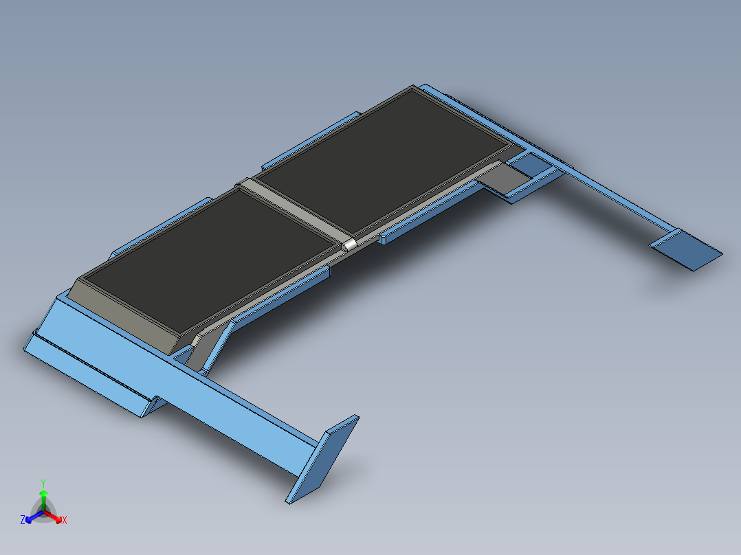 公示栏（土木）正等轴测图