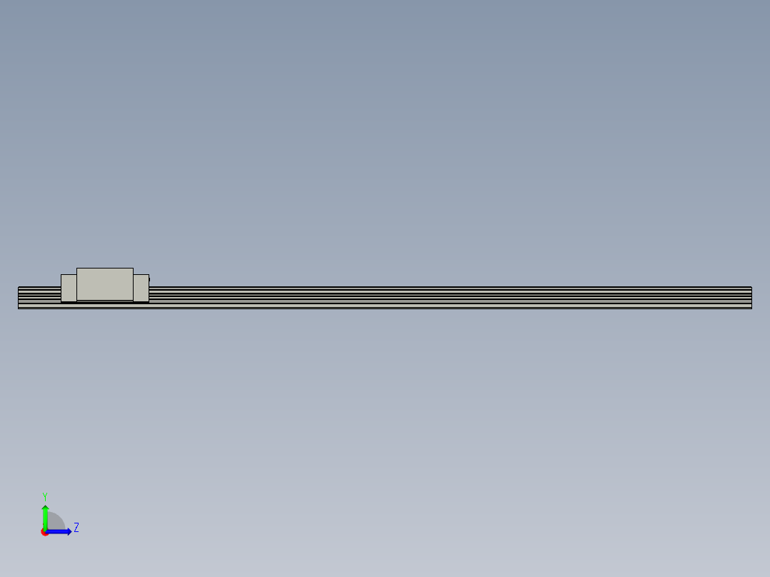 2017-2017-HGH15CA直线滑轨左视图