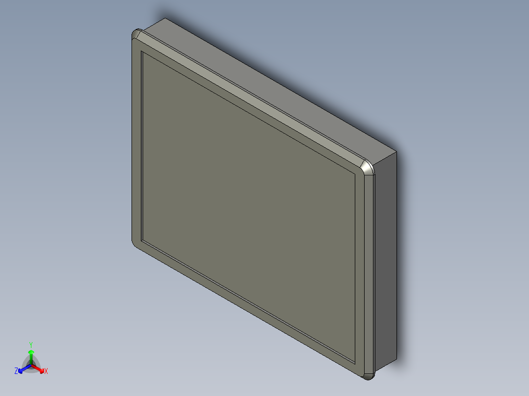 威纶通MT8102iE触摸屏正等轴测图