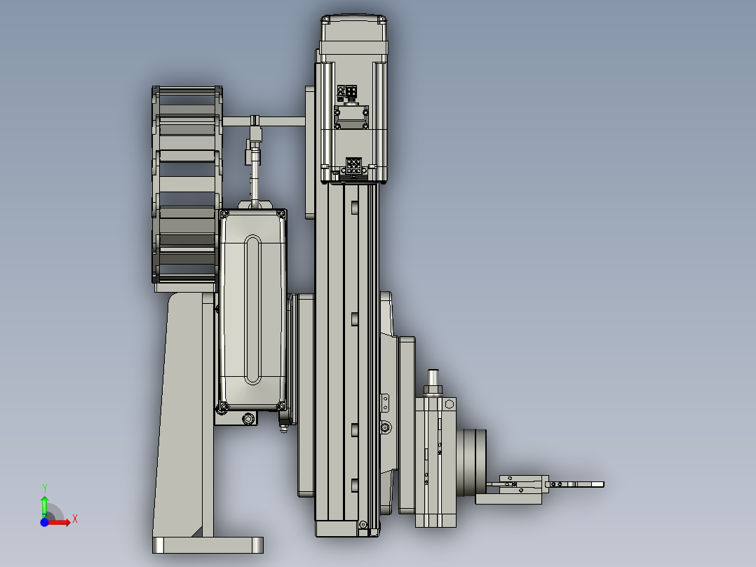 KG2023005-01-02-00二轴机械抓手装配体前视图