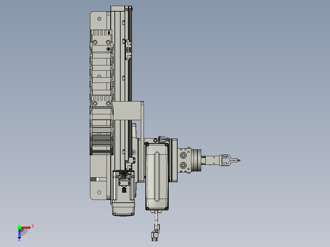 KG2023005-01-02-00二轴机械抓手装配体俯视图