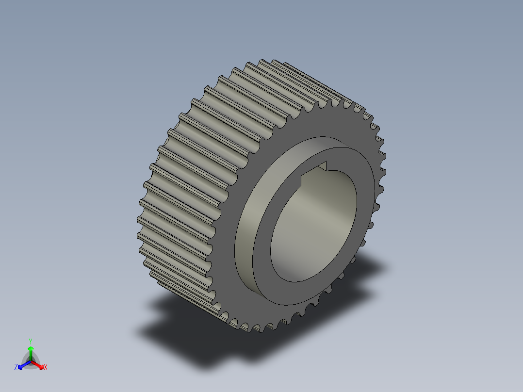 线材端子加工设备设计-8M-40齿同步带轮