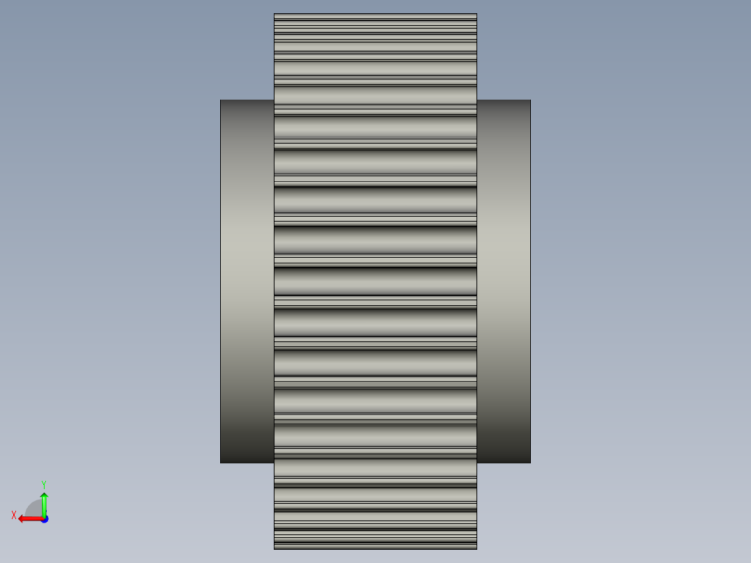 线材端子加工设备设计-8M-40齿同步带轮后视图