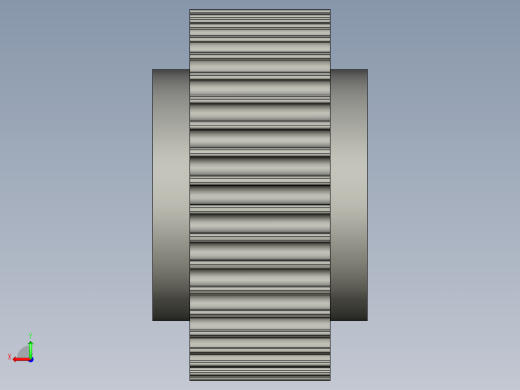 线材端子加工设备设计-8M-40齿同步带轮后视缩略图
