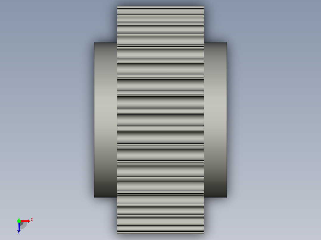 线材端子加工设备设计-8M-40齿同步带轮俯视图