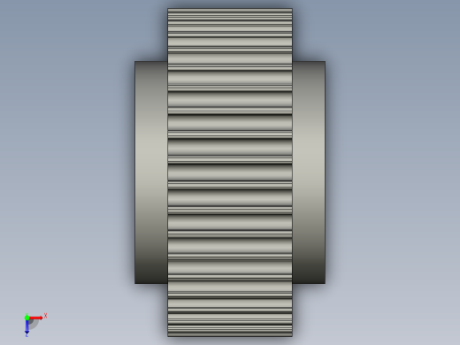 线材端子加工设备设计-8M-40齿同步带轮俯视缩略图