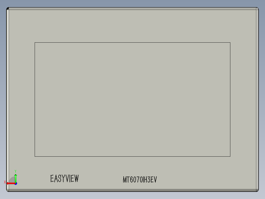 MT6103iP含RS232通讯线3米威纶通后视图