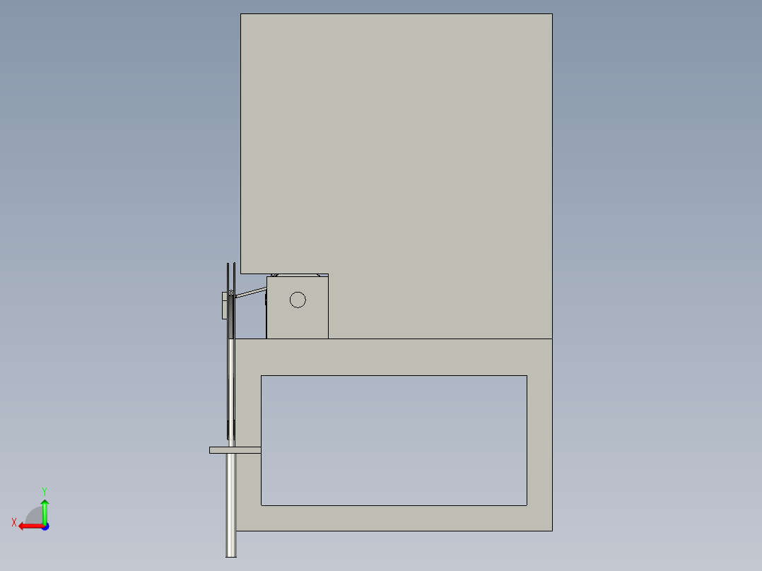 管子上料机构后视图