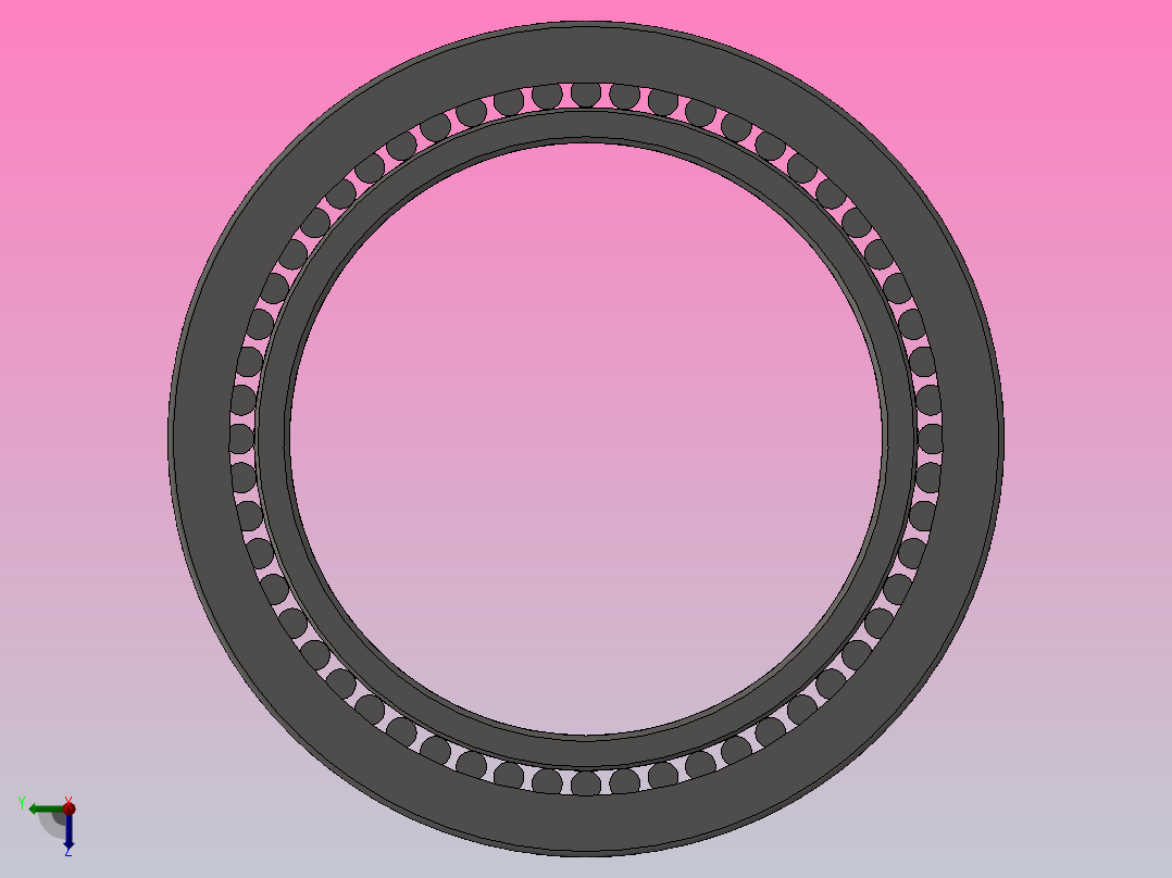 双内圈四列圆柱滚子轴承FCD型_FCD4462265右视图