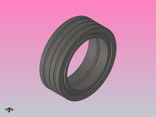 双内圈四列圆柱滚子轴承FCD型_FCD4462265正等轴测缩略图