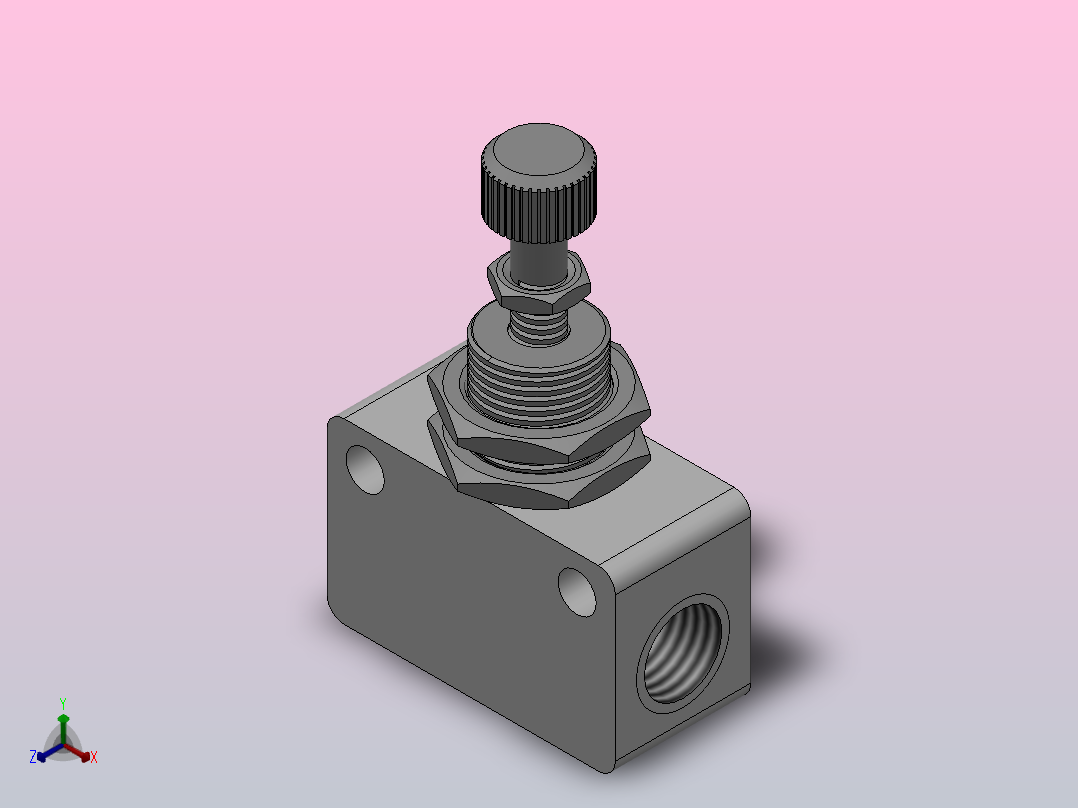 XQ150000系列节流阀[XQ150400]正等轴测图