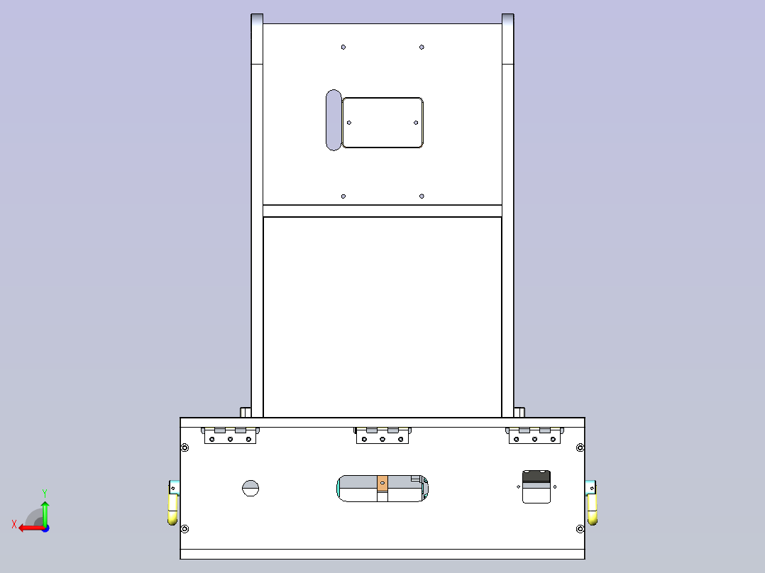（气动）屏幕压合治具后视图