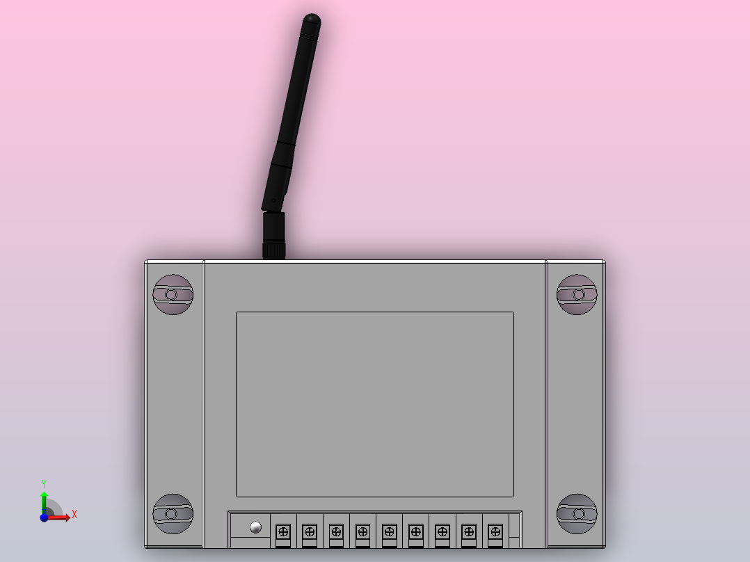 物联网测控终端前视图