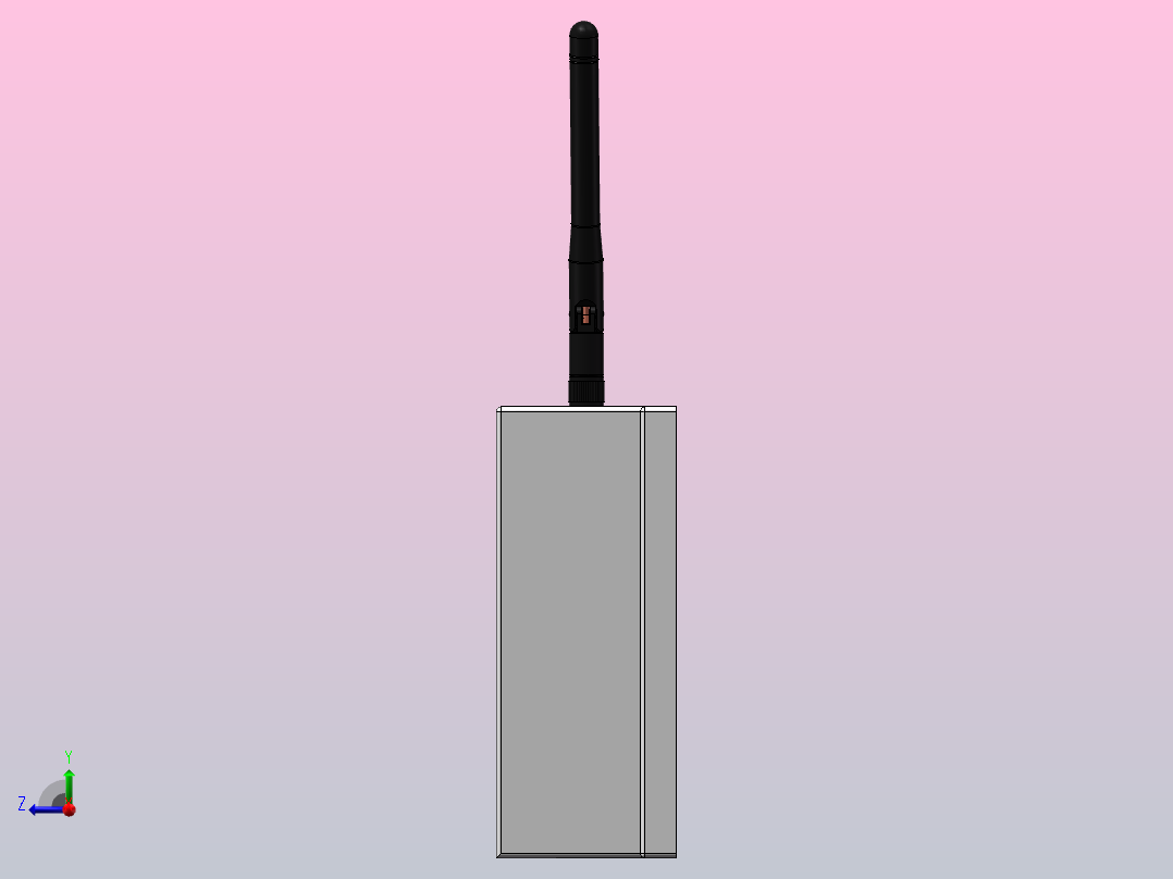 物联网测控终端右视图