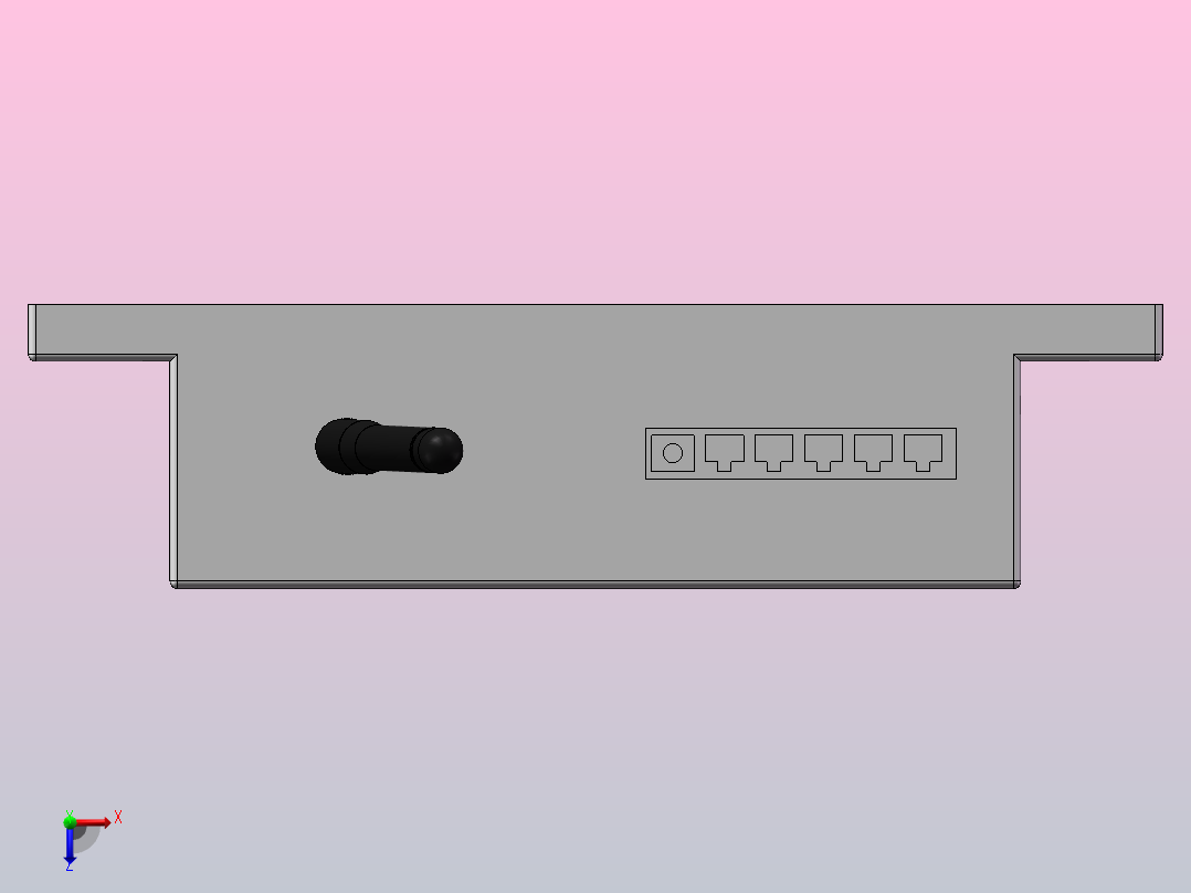 物联网测控终端俯视图