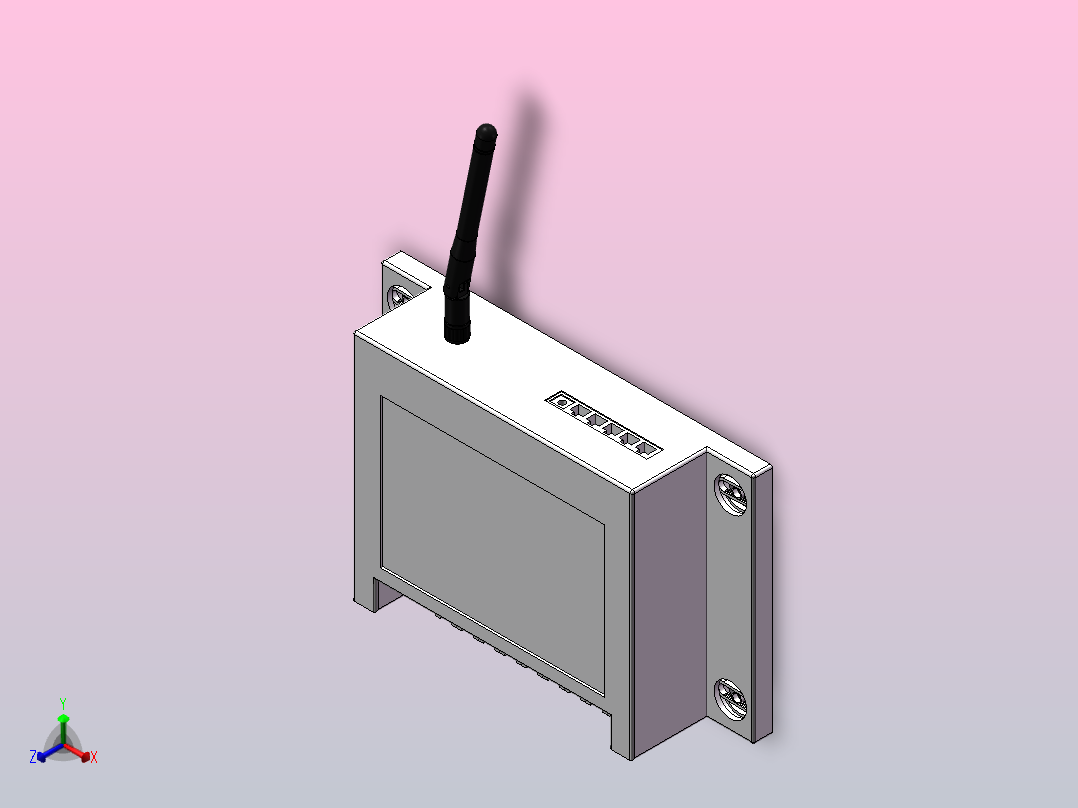 物联网测控终端正等轴测图