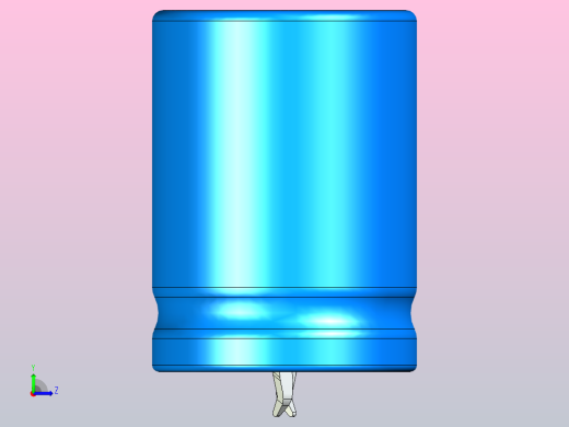22 x 30蓝黑底片电解电容器左视缩略图