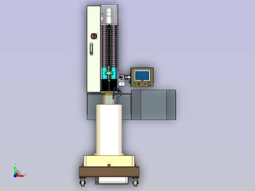 珩磨机模型前视缩略图