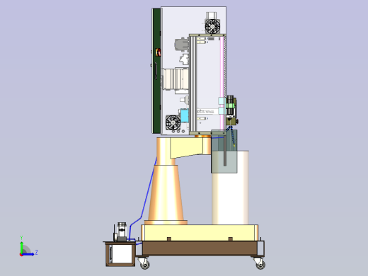 珩磨机模型左视缩略图