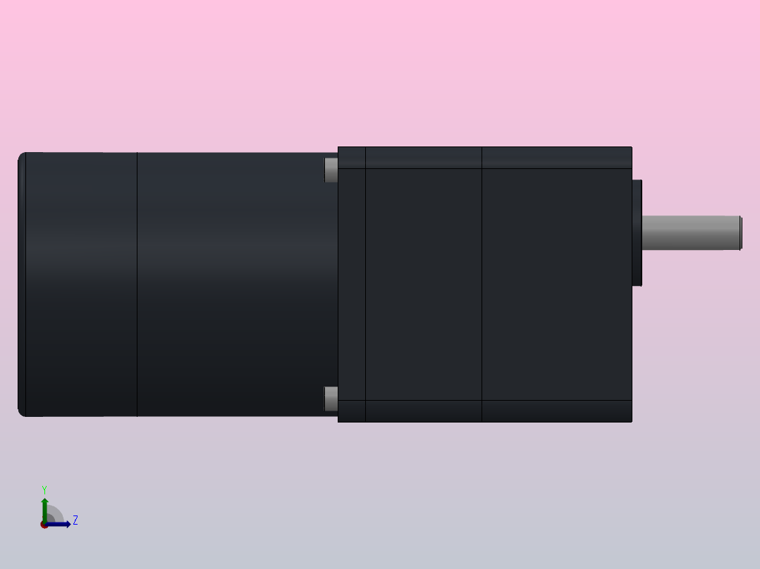 80DC(30W╱60W)微型直流组合型电机[80DC60GV24R16-80GM7.5H]左视图