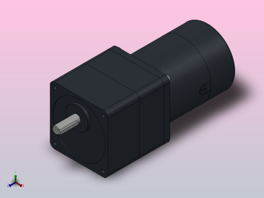 80DC(30W╱60W)微型直流组合型电机[80DC60GV24R16-80GM7.5H]正等轴测缩略图