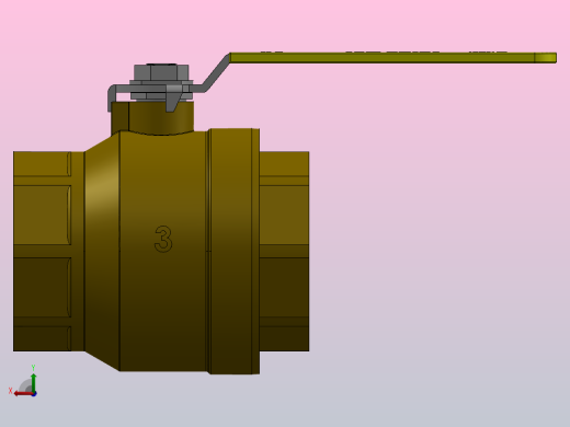FNW-FNW410AM二片式内螺纹球阀后视缩略图