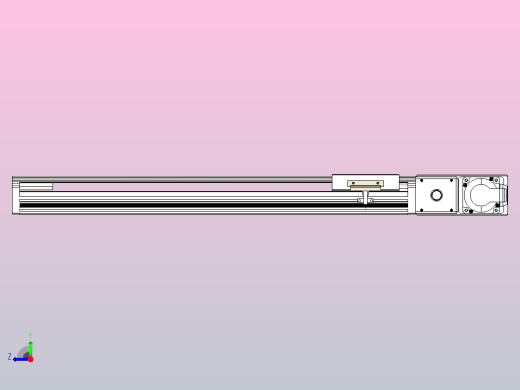 皮带直线轴半封闭可选导轨TPA-HNB-105D-90-L450-MR-Y-P20-N3右视缩略图