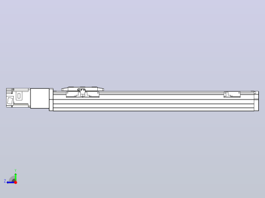 滚珠丝杠直线轴内置导轨TPA-GCR-80-1610C-L450-M-M20-N3右视缩略图