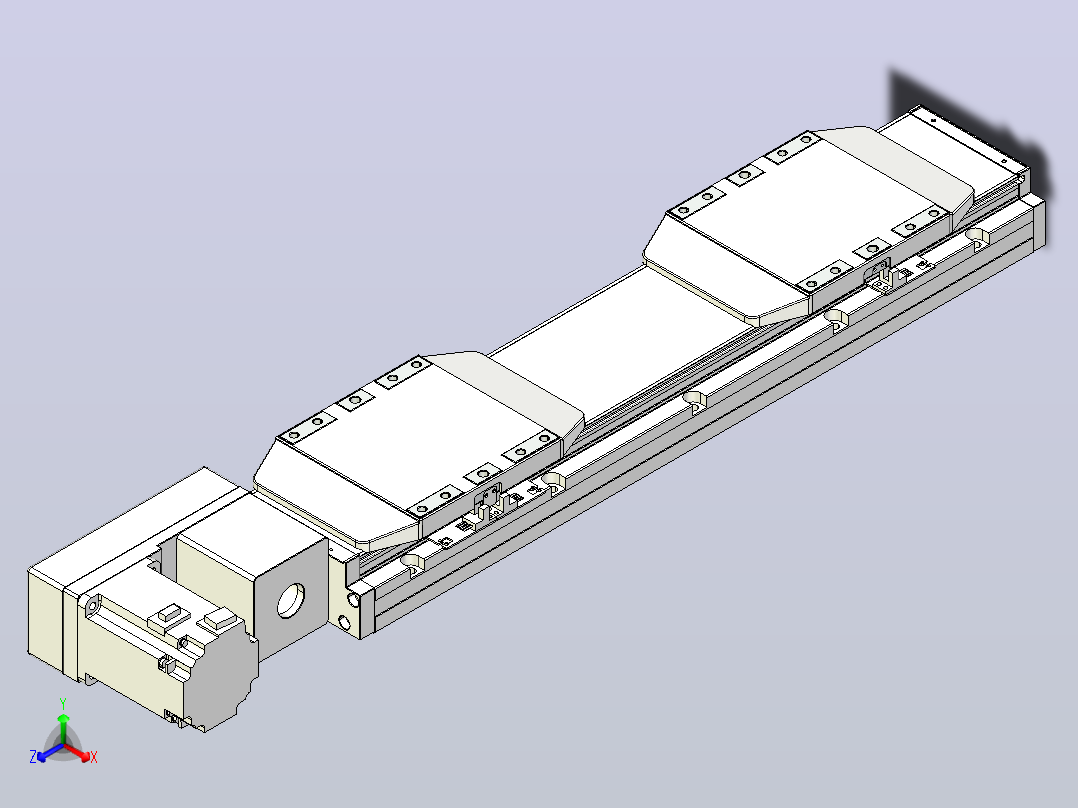 皮带直线轴双滑块型TPA-GCBS-150-P80-L75-QL-M75-N3主视图