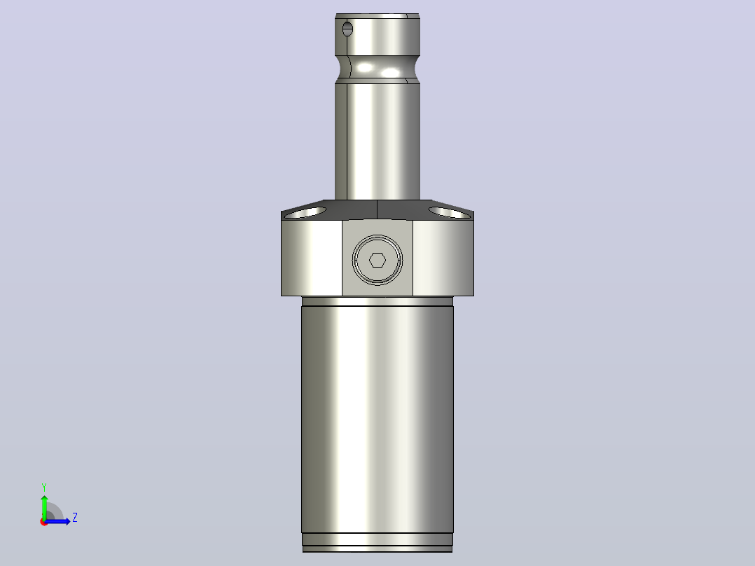 HTLA2502-1CR油压单动旋转夹紧器左视图