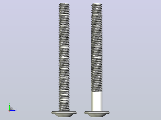 螺钉ISO7380-2M5 (5至50毫米全螺纹)&amp; (25至50毫米部分螺纹)左视缩略图