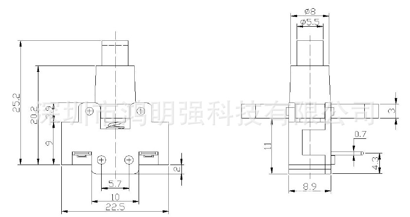 插座产品图纸