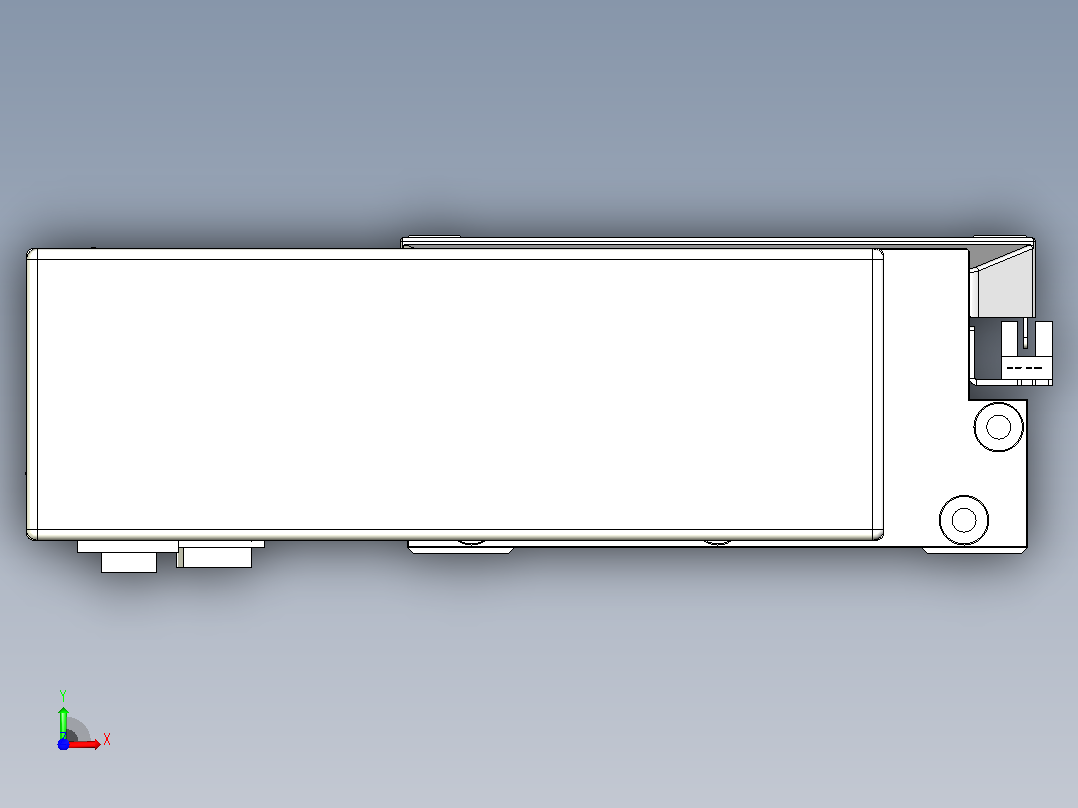 滚珠丝杠直线轴内置导轨TPA-GCR-170-2510C-L1650-MR-M75-N3前视图
