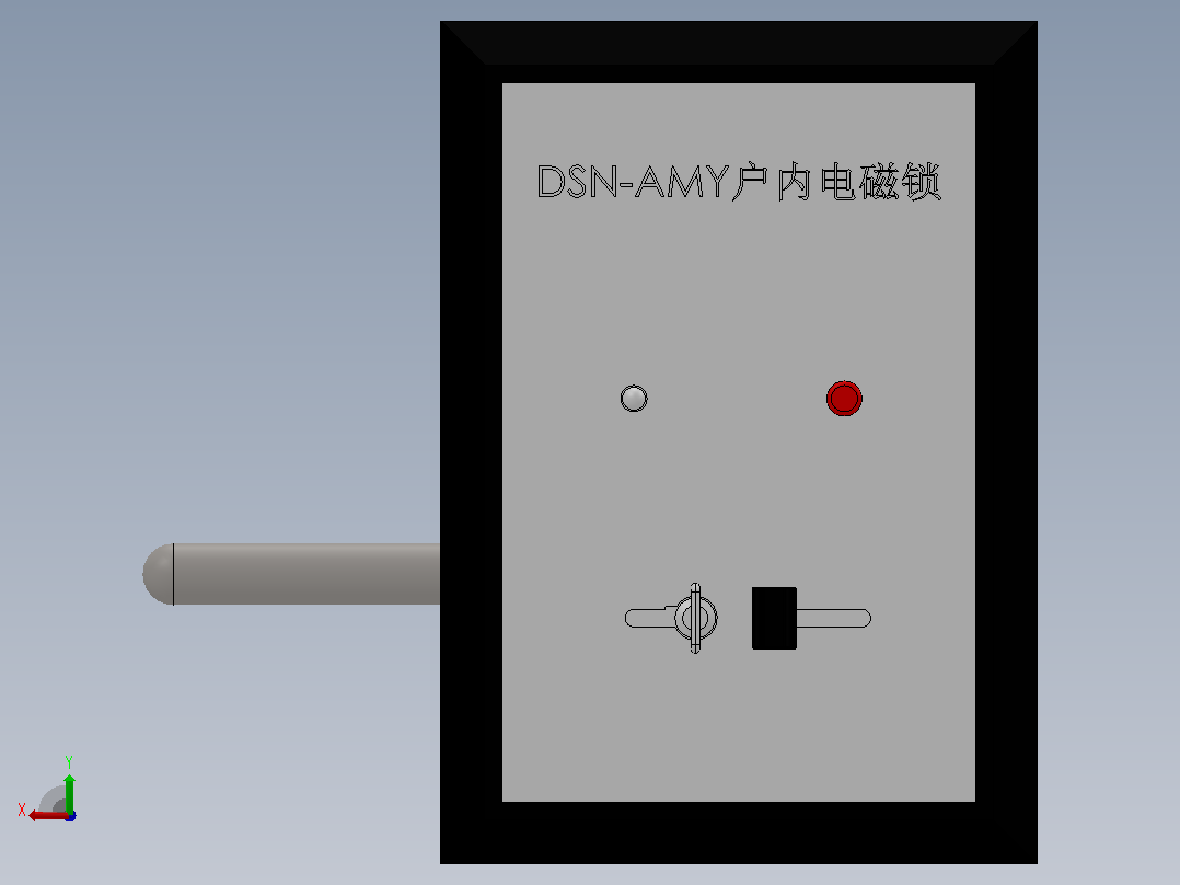 DSN-AMZ╱AMY开关柜拔扭式电磁锁[DSN-AMY]前视图