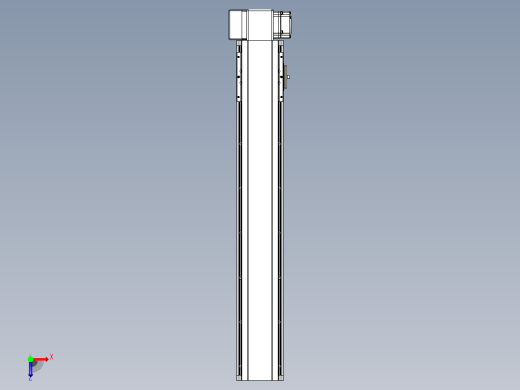 皮带直线轴半封闭可选导轨TPA-HNB-105D-90-L550-RP-C-P20-N3俯视缩略图