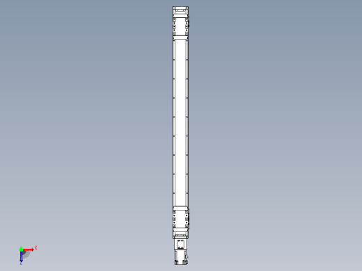 滚珠丝杠线性轴TPA-GCRS-80-1610C-L400-M-M20-N3俯视缩略图