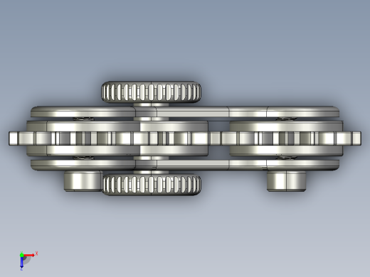 齿轮传动烦躁旋转器俯视缩略图