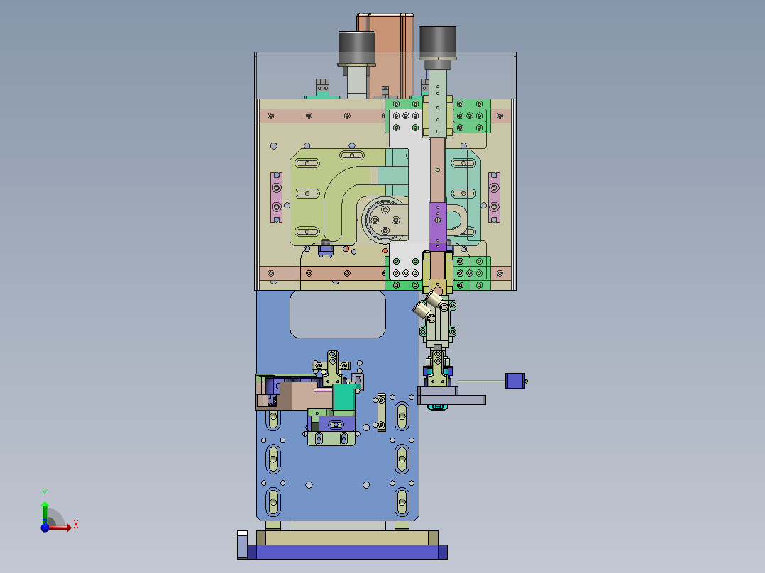 29组装HSG机构设备（凸轮机械手机构）前视图