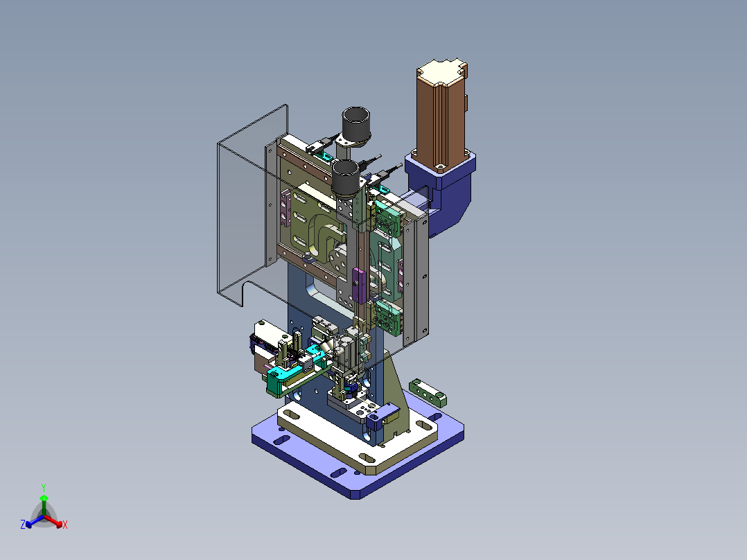 29组装HSG机构设备（凸轮机械手机构）正等轴测图