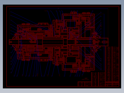 汽车自动变速器三行星排传动系统设计