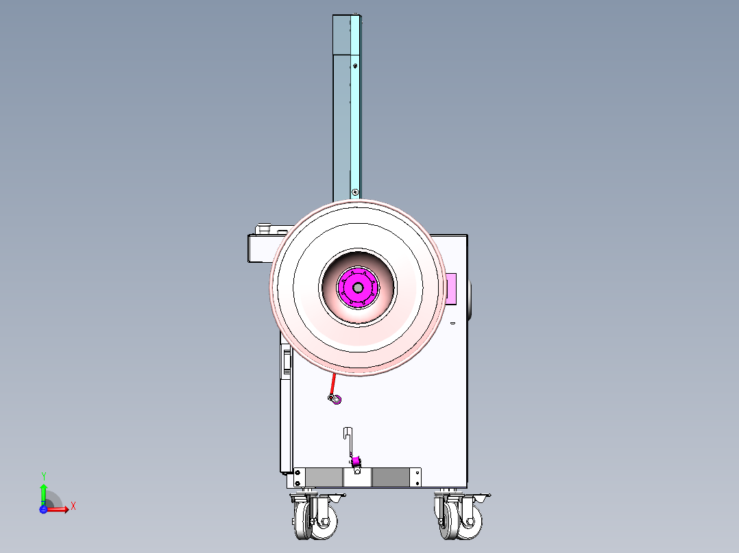 E171 箱包全自动捆扎机详细内部结构前视图