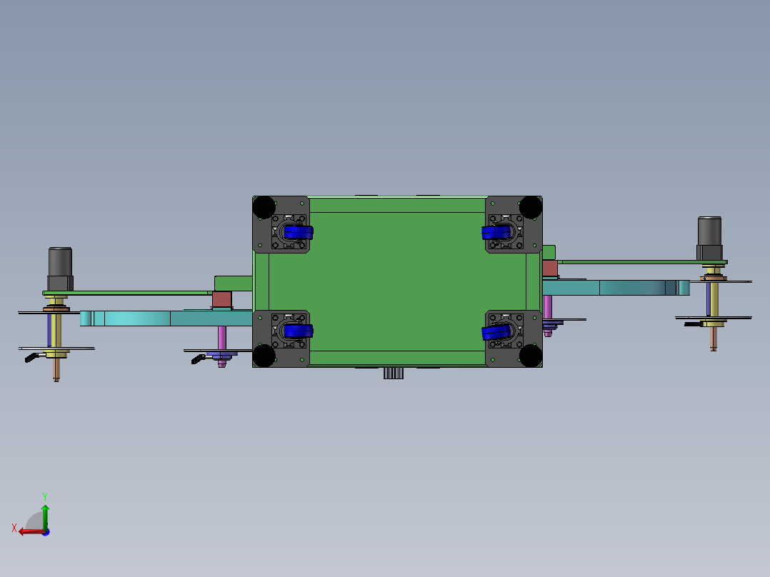 B22_非标全自动插针裁切机后视图