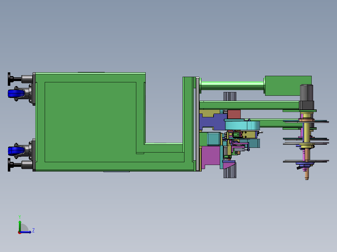 B22_非标全自动插针裁切机左视图