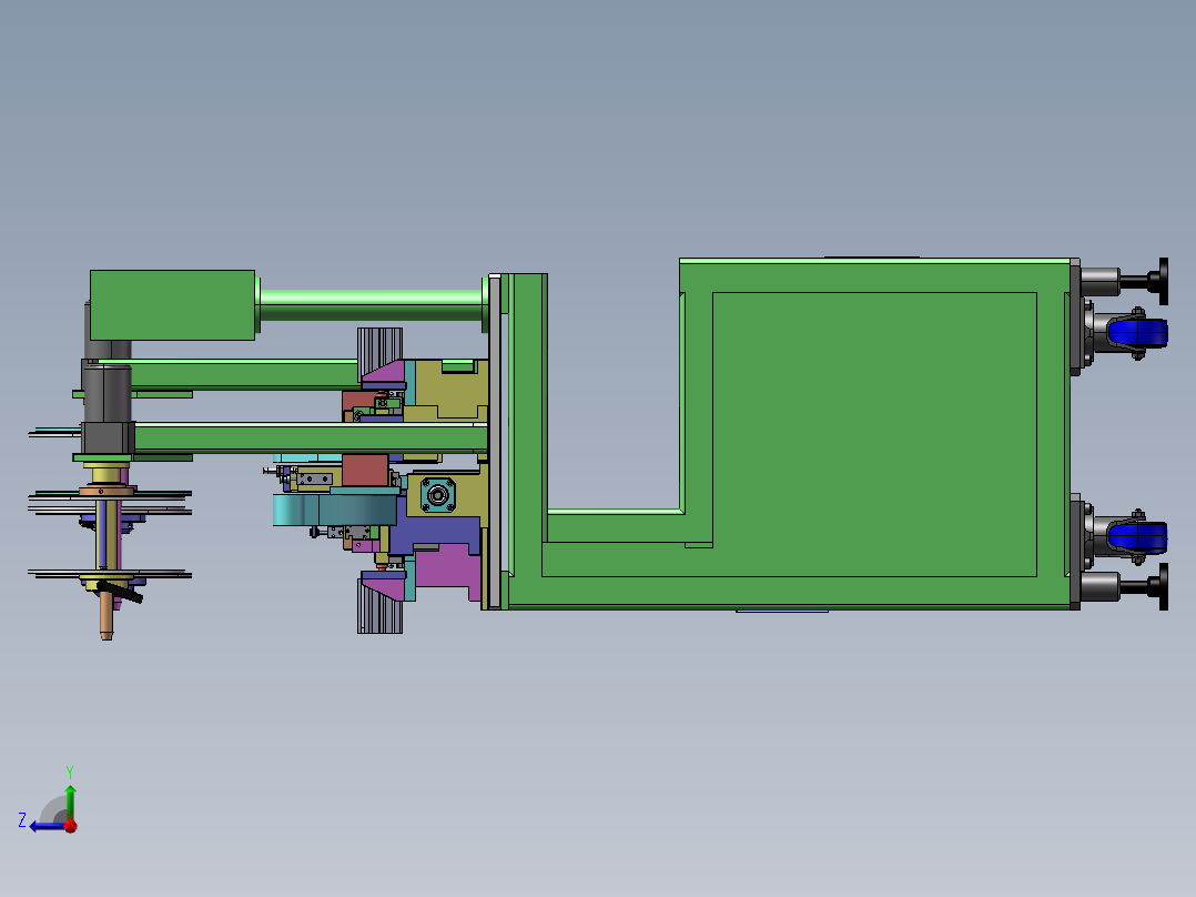 B22_非标全自动插针裁切机右视图