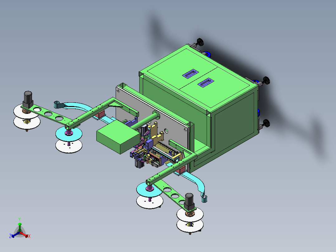 B22_非标全自动插针裁切机正等轴测图