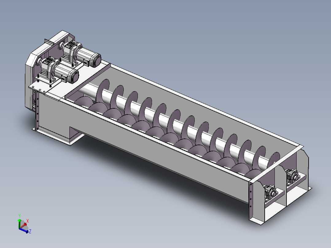 B15_螺旋输送机3D主视图