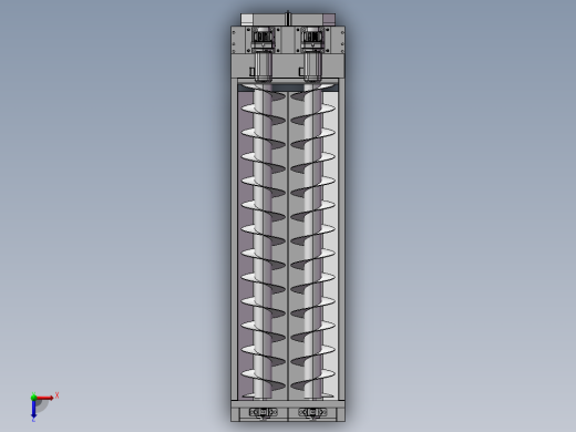 B15_螺旋输送机3D俯视缩略图