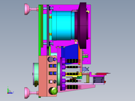 无序垫片自动化堆叠设备左视缩略图