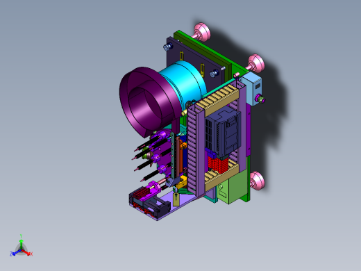无序垫片自动化堆叠设备正等轴测缩略图